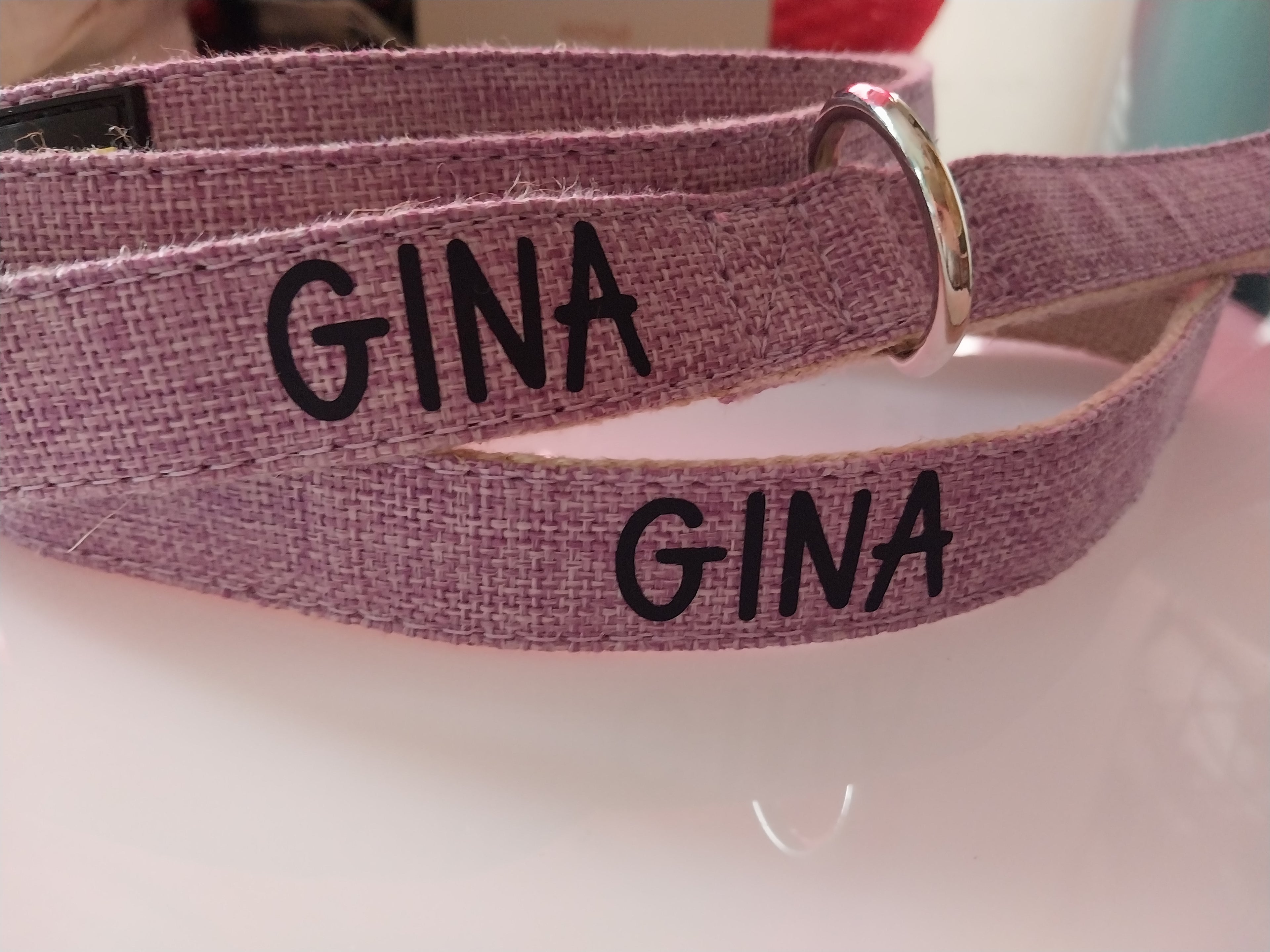 Personalized Hemp Dog Collar and Leash Set